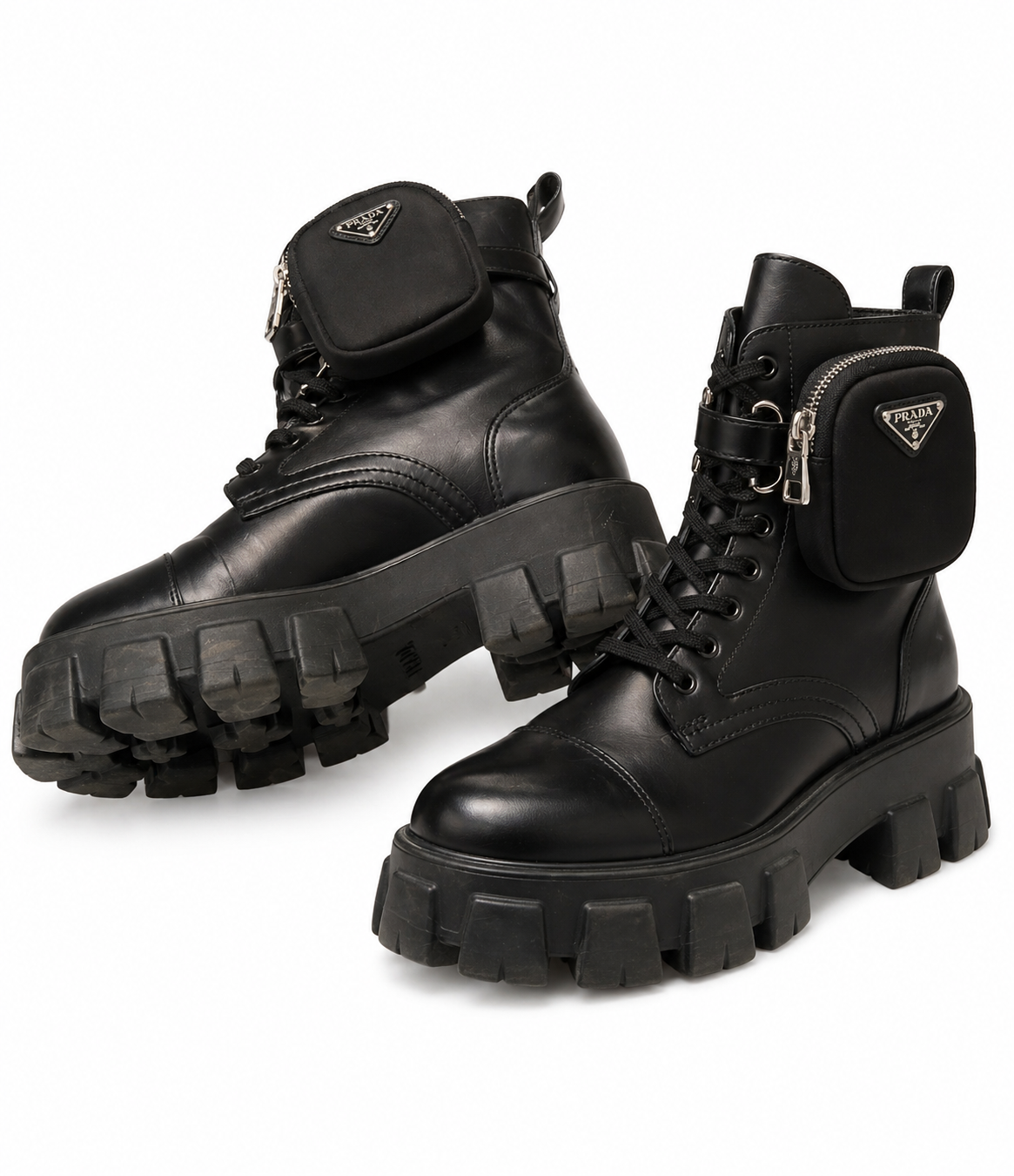 Prada Monolith Lug Sole Boots (retail $1790) EUC