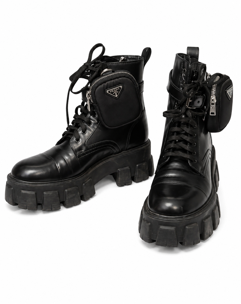 Prada Monolith Lug Sole Boots (retail $1790) EUC